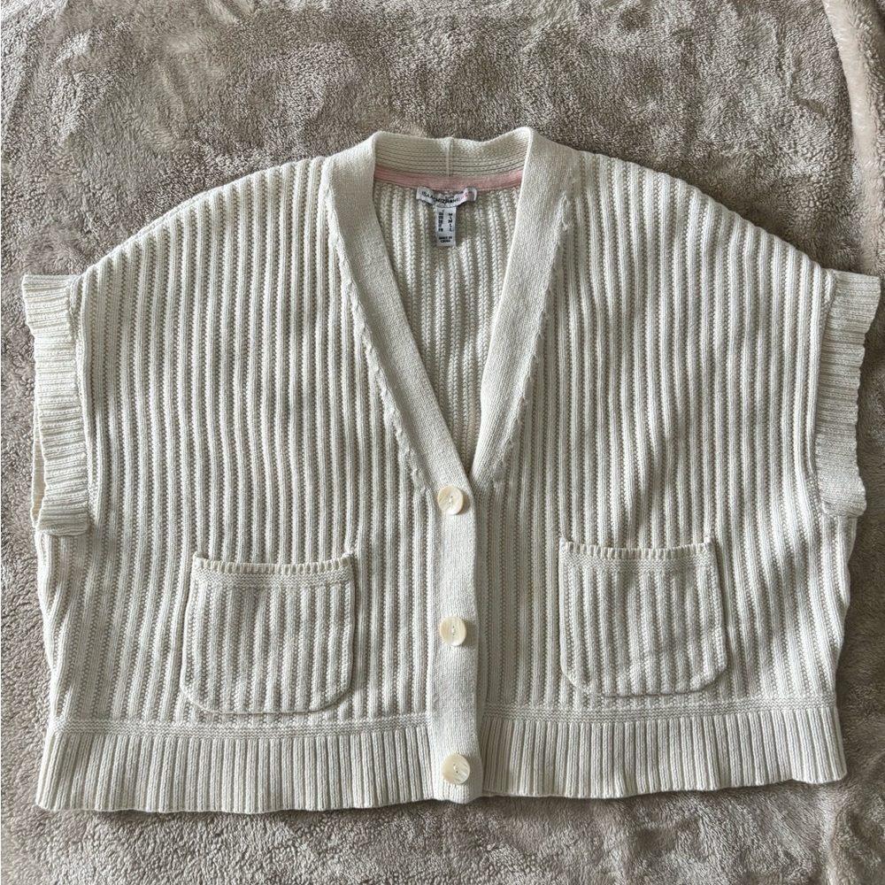 Women's Cream Cardigan Sweater